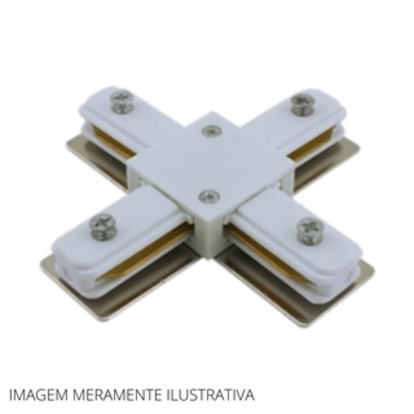 Conector Para Trilho Eletrificado Tipo X - Branco - Lm944| Lu
